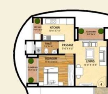  1 BHK Apartment at Ravi Groups Gaurav Excellency, Mira Road – for Sale
